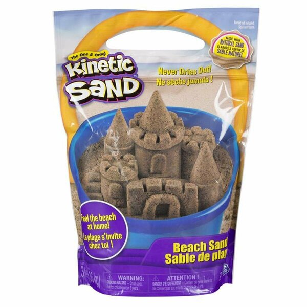 Kinetic Sand Spin Master Beach Sand, Natural 6049713